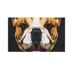 Geometric English Bulldog Print Polyester Flag