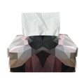 Geometric English Bulldog Print Rectangle Tissue Box Cover