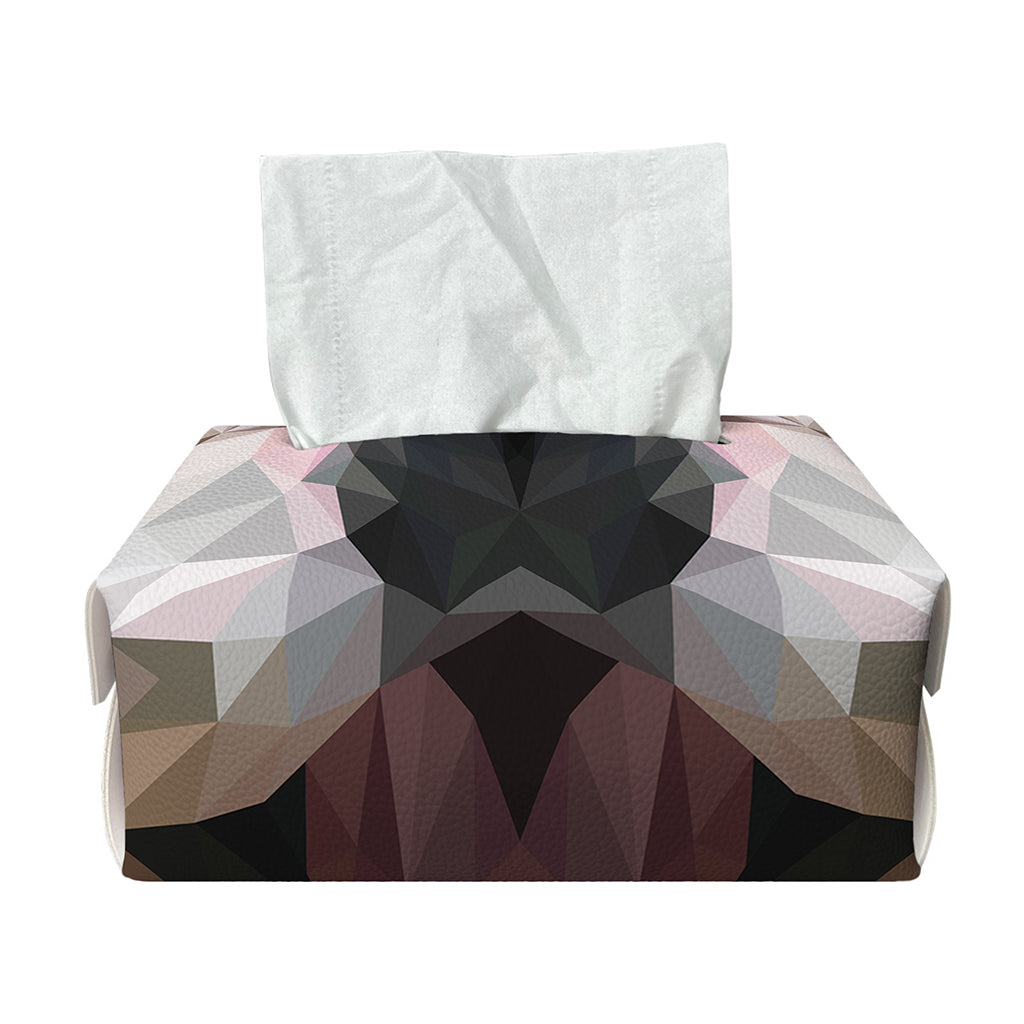 Geometric English Bulldog Print Rectangle Tissue Box Cover