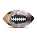 Geometric English Bulldog Print Rugby Ball