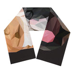 Geometric English Bulldog Print Scarf
