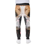 Geometric English Bulldog Print Scuba Joggers