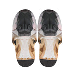 Geometric English Bulldog Print Slippers