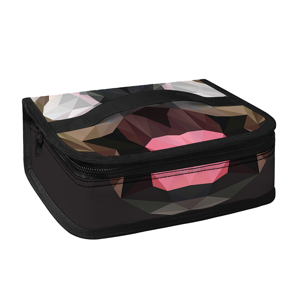 Geometric English Bulldog Print Small Lunch Bag