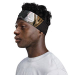 Geometric English Bulldog Print Sports Headband