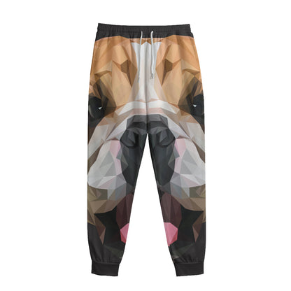 Geometric English Bulldog Print Sweatpants