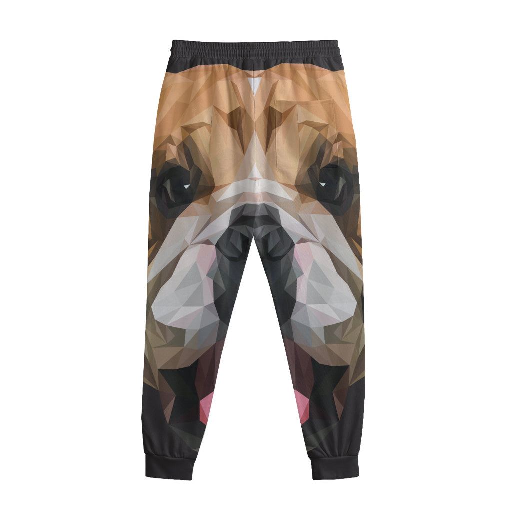 Geometric English Bulldog Print Sweatpants