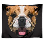 Geometric English Bulldog Print Tapestry