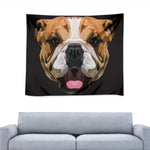 Geometric English Bulldog Print Tapestry