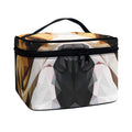 Geometric English Bulldog Print Travel Makeup Bag