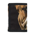 Geometric English Bulldog Print Trifold Wallet