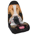 Geometric English Bulldog Print Waterproof Car Seat Cover