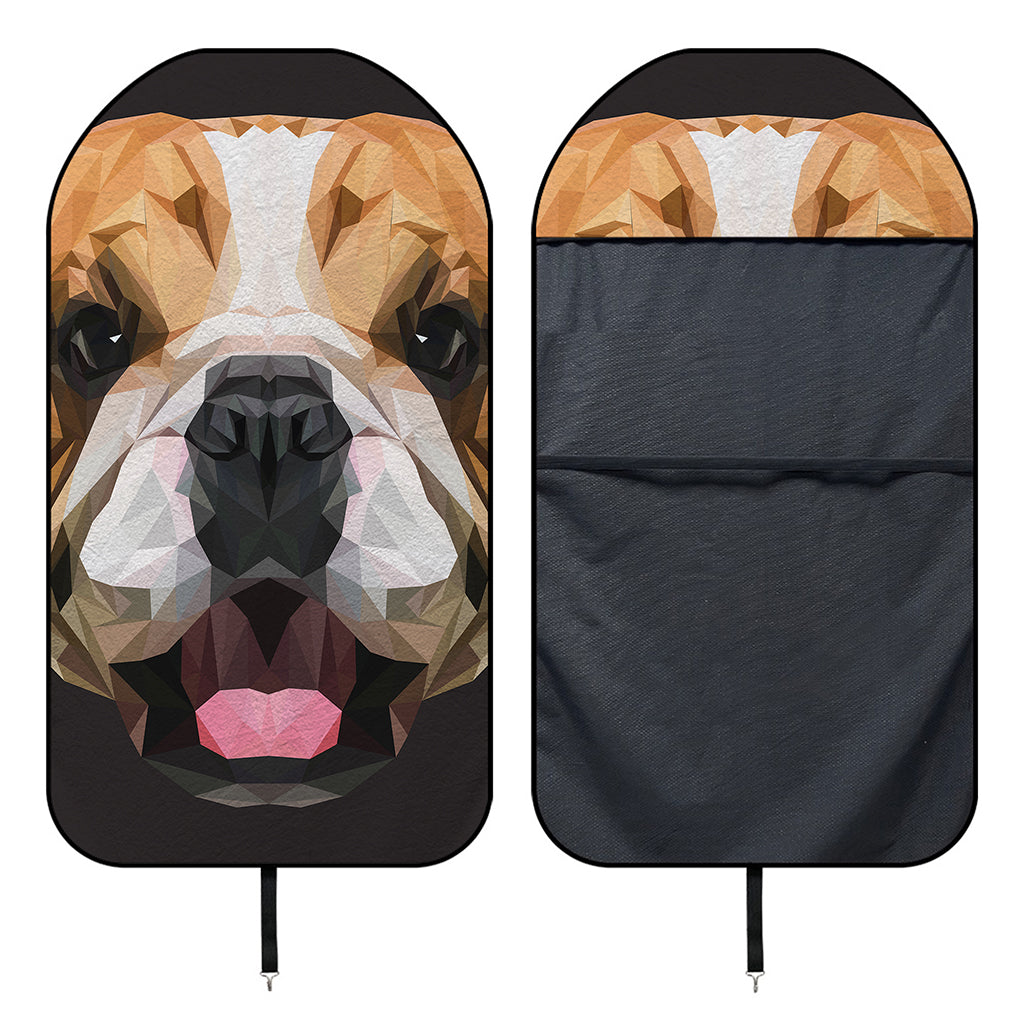 Geometric English Bulldog Print Waterproof Car Seat Cover