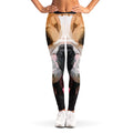 Geometric English Bulldog Print Women's Leggings