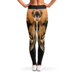 Geometric English Bulldog Print Women's Leggings