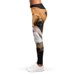 Geometric English Bulldog Print Women's Leggings