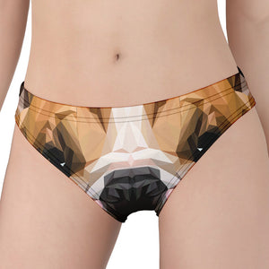 Geometric English Bulldog Print Women's Panties