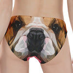 Geometric English Bulldog Print Women's Panties