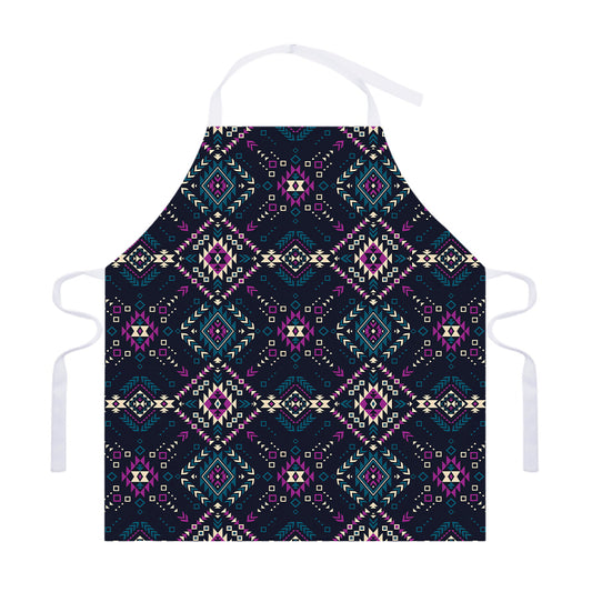Geometric Ethnic Navajo Pattern Print Adjustable Apron