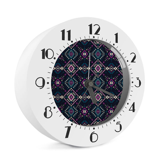 Geometric Ethnic Navajo Pattern Print Alarm Clock