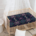 Geometric Ethnic Navajo Pattern Print Baby Crib Sheet