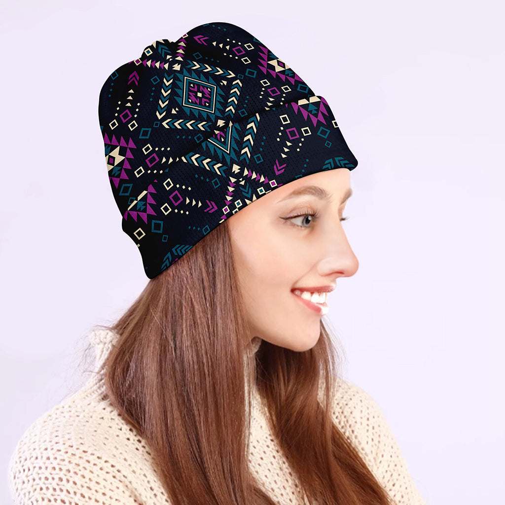 Geometric Ethnic Navajo Pattern Print Beanie