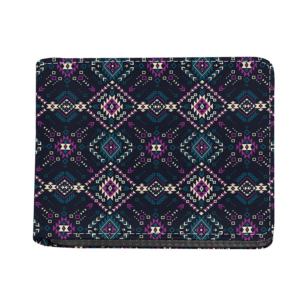 Geometric Ethnic Navajo Pattern Print Bifold Wallet