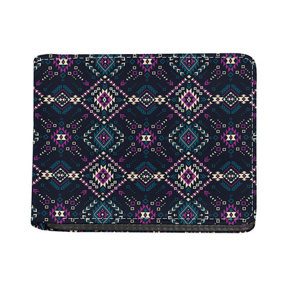 Geometric Ethnic Navajo Pattern Print Bifold Wallet
