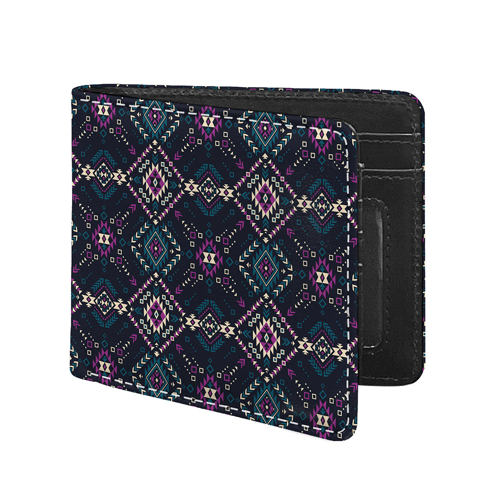 Geometric Ethnic Navajo Pattern Print Bifold Wallet