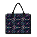 Geometric Ethnic Navajo Pattern Print Canvas Tote Bag