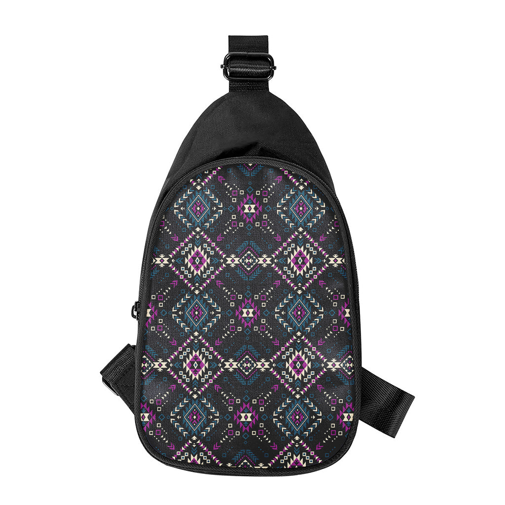 Geometric Ethnic Navajo Pattern Print Chest Bag