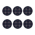 Geometric Ethnic Navajo Pattern Print Coaster Set