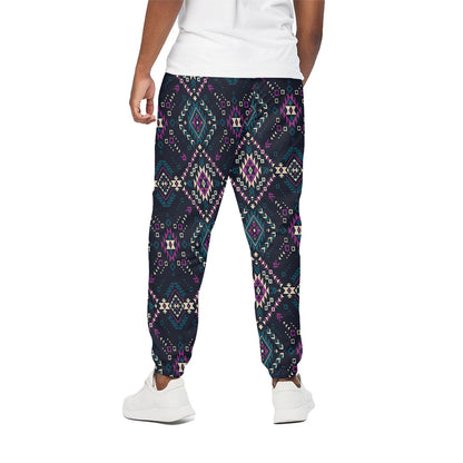 Geometric Ethnic Navajo Pattern Print Cotton Pants