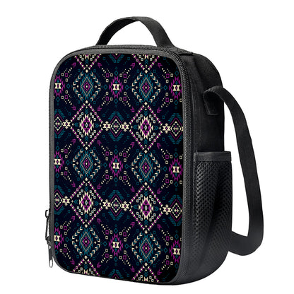 Geometric Ethnic Navajo Pattern Print Crossbody Lunch Bag
