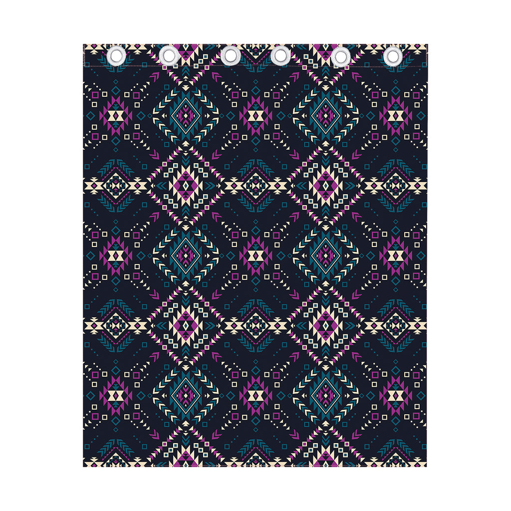 Geometric Ethnic Navajo Pattern Print Curtain