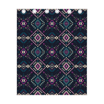 Geometric Ethnic Navajo Pattern Print Curtain