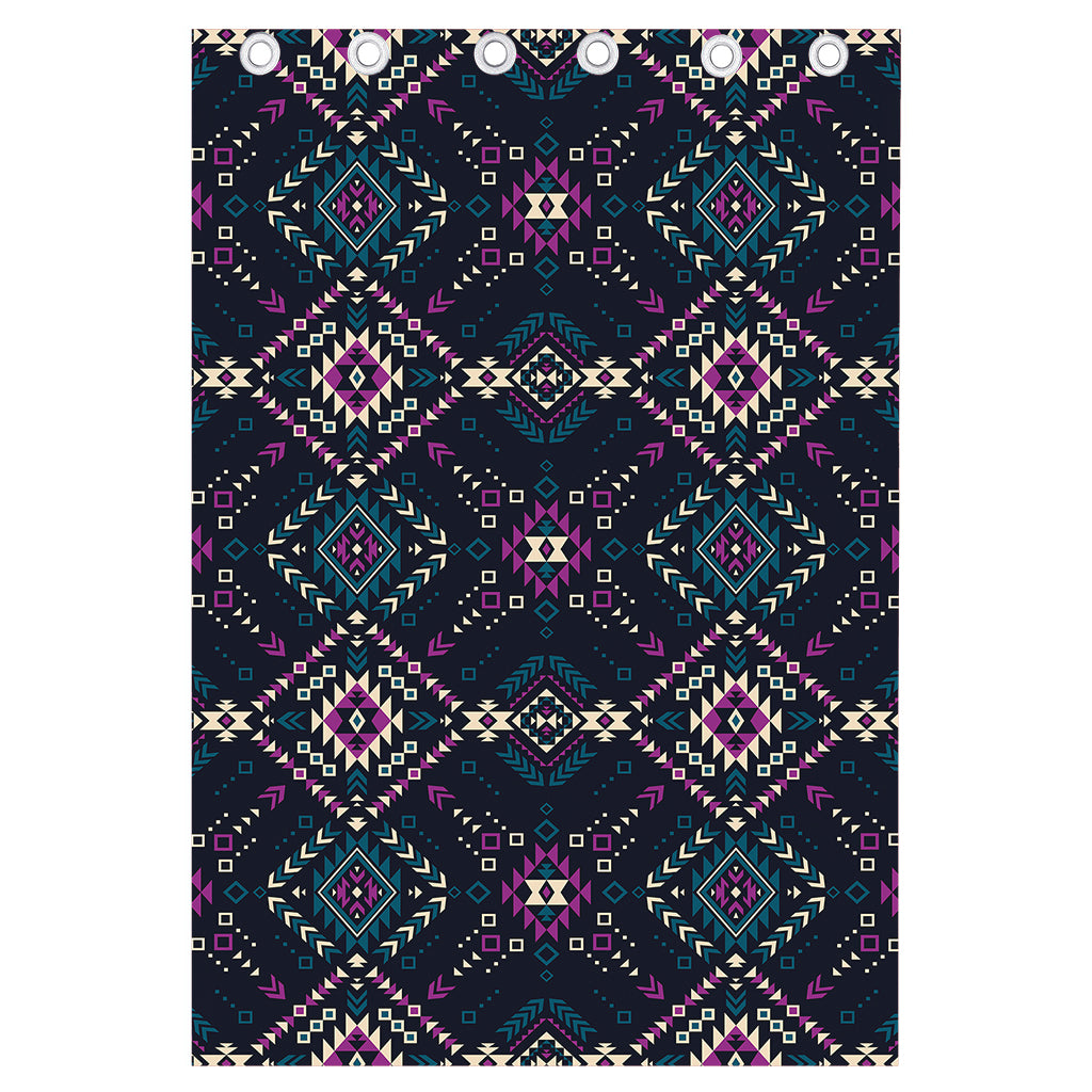 Geometric Ethnic Navajo Pattern Print Curtain