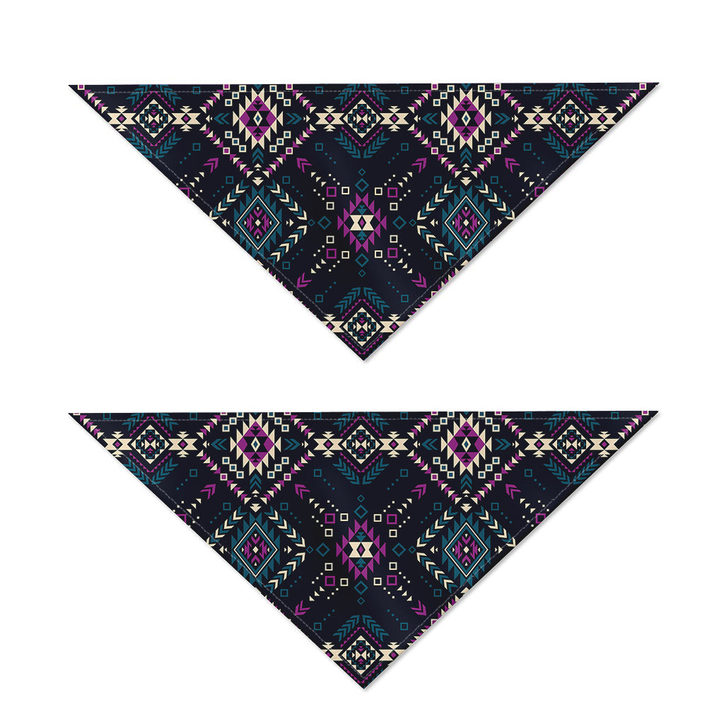 Geometric Ethnic Navajo Pattern Print Dog Bandana