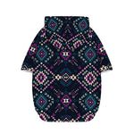 Geometric Ethnic Navajo Pattern Print Dog Zip Up Hoodie