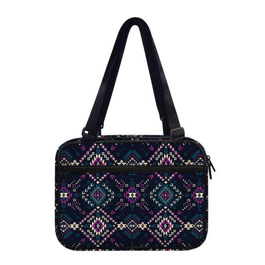 Geometric Ethnic Navajo Pattern Print Double Strap Bible Bag