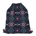 Geometric Ethnic Navajo Pattern Print Drawstring Bag