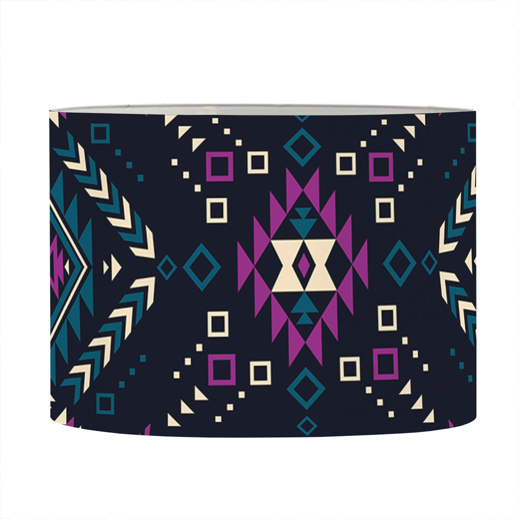 Geometric Ethnic Navajo Pattern Print Drum Lamp Shade