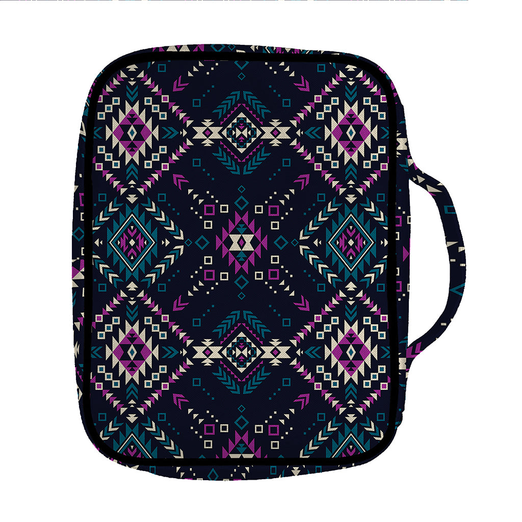Geometric Ethnic Navajo Pattern Print Front Pocket Bible Bag