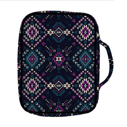 Geometric Ethnic Navajo Pattern Print Front Pocket Bible Bag