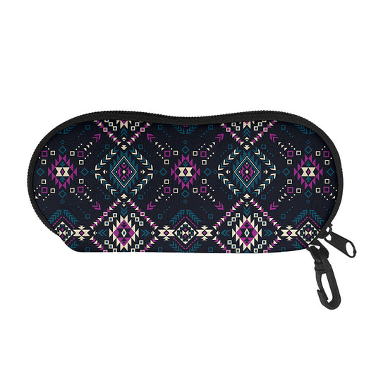 Geometric Ethnic Navajo Pattern Print Glasses Case
