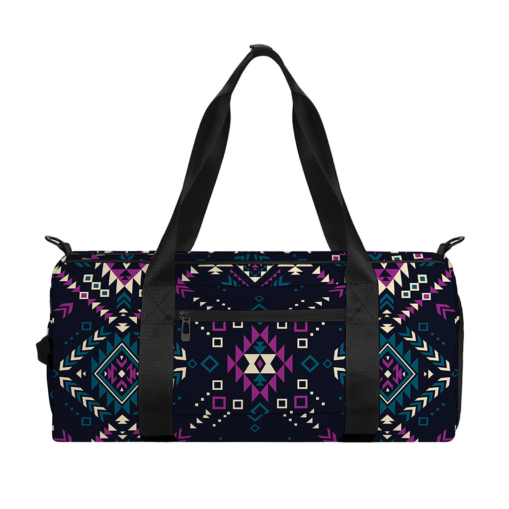 Geometric Ethnic Navajo Pattern Print Gym Bag