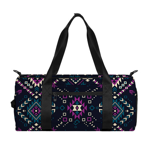 Geometric Ethnic Navajo Pattern Print Gym Bag
