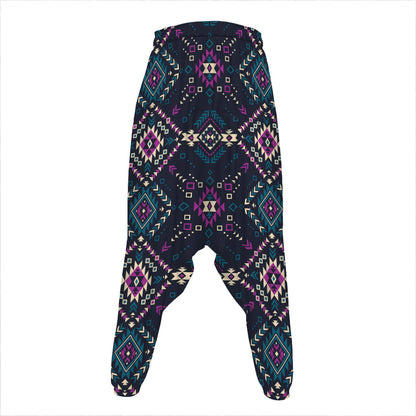 Geometric Ethnic Navajo Pattern Print Hammer Pants