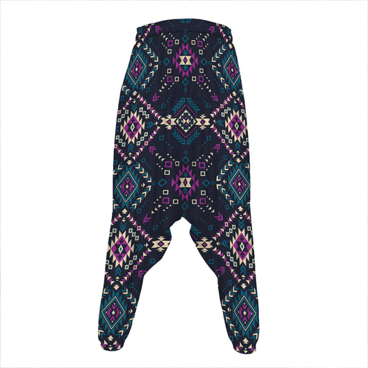 Geometric Ethnic Navajo Pattern Print Hammer Pants