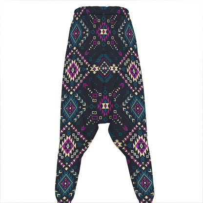 Geometric Ethnic Navajo Pattern Print Hammer Pants